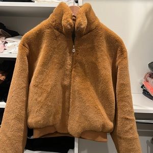 Rag and Bone Kacy faux fur bomber